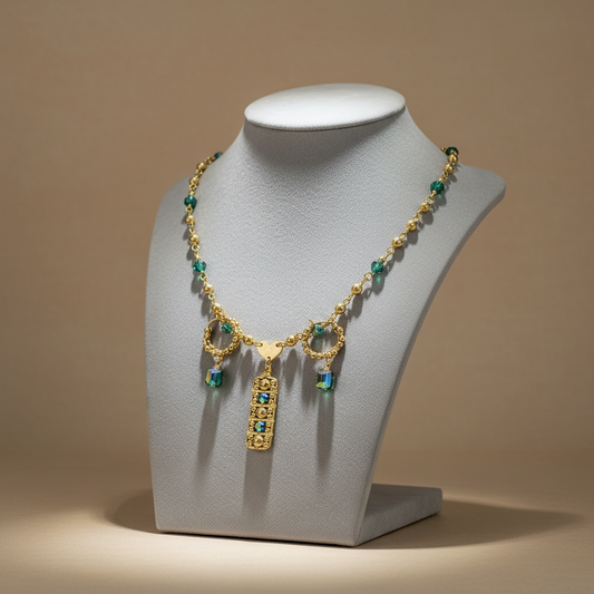 10K Gold Necklace & Earring set 1